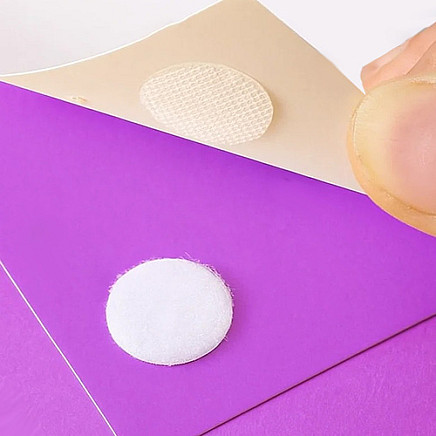 Self-adhesive Velcro 18mm 500pcs white Ruhhy 25884