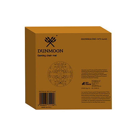 Gaming mat under the chair round Dunmoon 25956