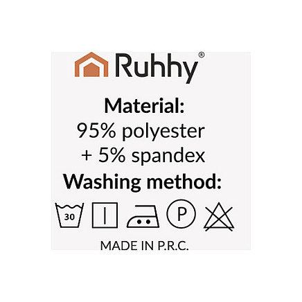 Chair covers - 6 pcs. dark gray Ruhhy 25990