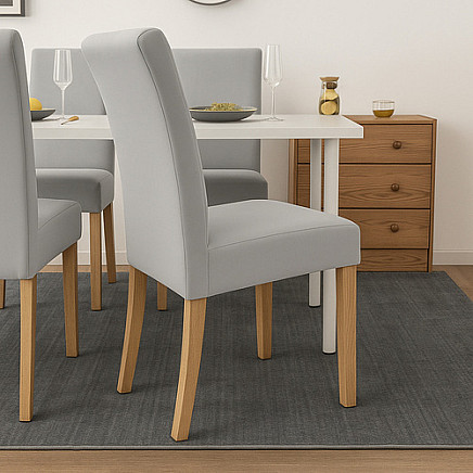 Chair covers - 6 pcs. light gray Ruhhy 25991