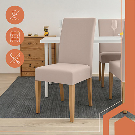 Chair covers - 6 pcs beige Ruhhy 25989