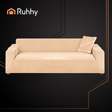 Ruhhy 26031 beige sofa cover 145-185cm
