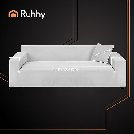 Ruhhy 26035 light gray sofa cover 145-185cm