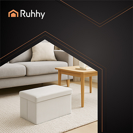 Gray velvet pouf 60x30x30 cm Ruhhy 25994