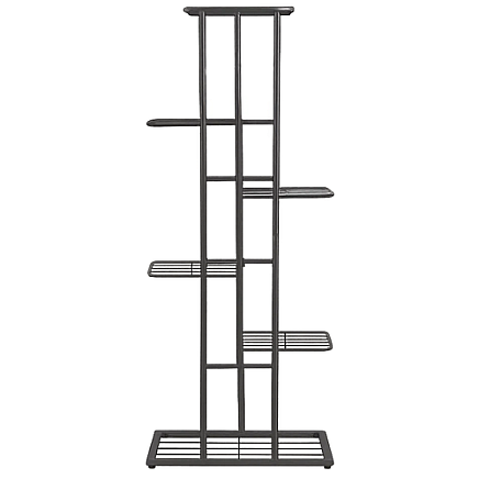Daudzlīmeņu metāla puķu statīvs Ruhhy 26040, 106 cm, melns