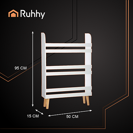 Bērnu plaukts rotaļlietām un grāmatām Ruhhy 26440, balts
