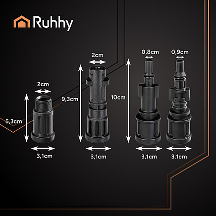 Pipe cleaning hose with adapter 20m Ruhhy 26133