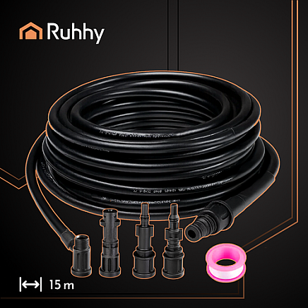 Pipe cleaning hose with adapter 15m Ruhhy 26132