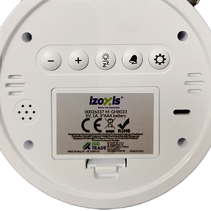 Digital clock - alarm clock Izoxis 26337