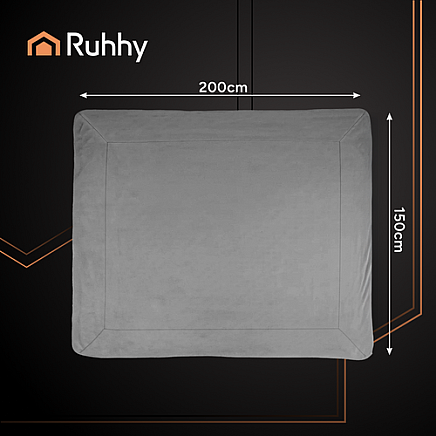Double-sided blanket 150x200cm dark gray Ruhhy 26292