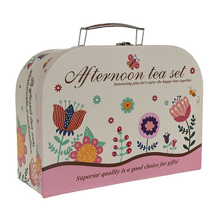 Rotaļu tējas komplekts bērniem koferī Kruzzel 26367