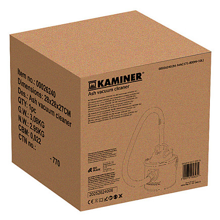 Ash vacuum cleaner ODK008-10L Kaminer 26240