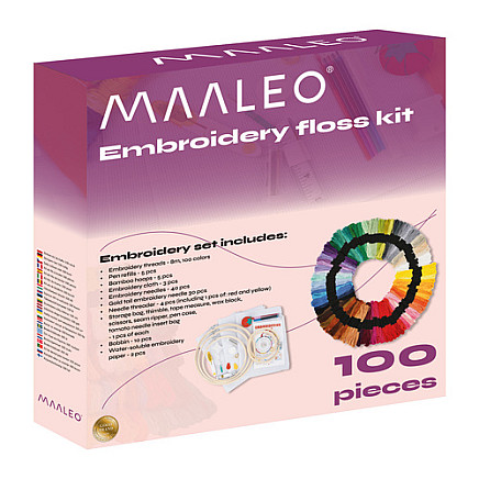 Floss - embroidery kit 100 colors 25724