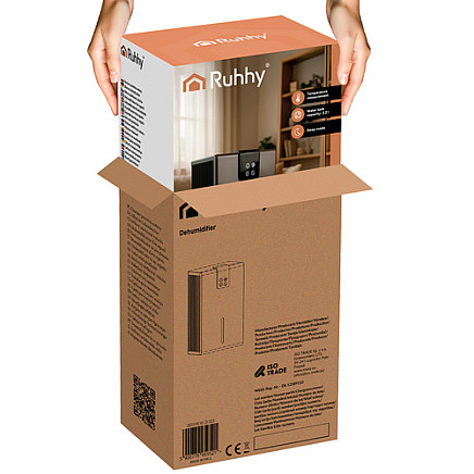 Gaisa sausinātājs Ruhhy 26496 ar tālvadības pulti, sudraba krāsas