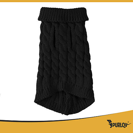 Dog/cat clothes size L black Purlov 26218