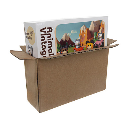 Sensorās rotaļu mašīnītes ar dzīvniekiem, 4 gab. komplekts 26728