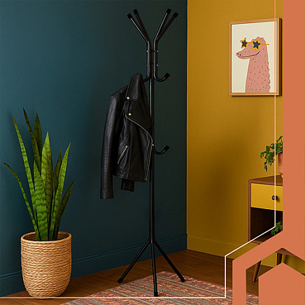 Stāvpakaramais drēbēm Ruhhy 26362, 175 cm, melns