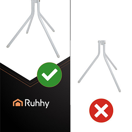 Stāvošais drēbju pakaramais Ruhhy 26360, 175 cm, balts