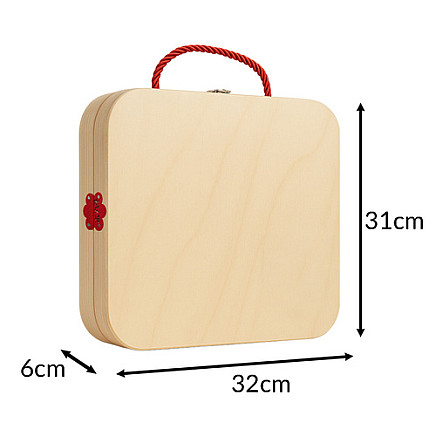 Koka konstruktors ar darbarīkiem kastē Kruzzel 26581