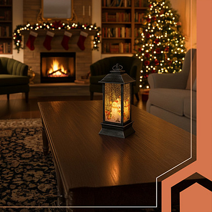 Ziemassvētku LED laterna Ruhhy 26755, sudraba