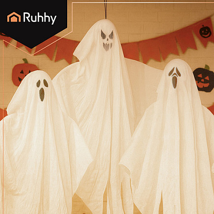 Piekarami spoki Helovīnam 75 cm, 3 gab. - Ruhhy 25957