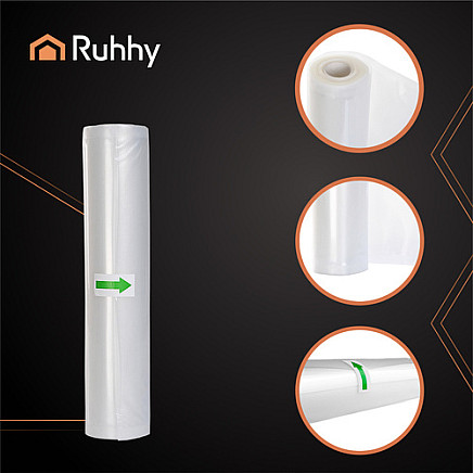 Gofrēta vakuuma plēve ruļļos Ruhhy 26077, 28x600 cm