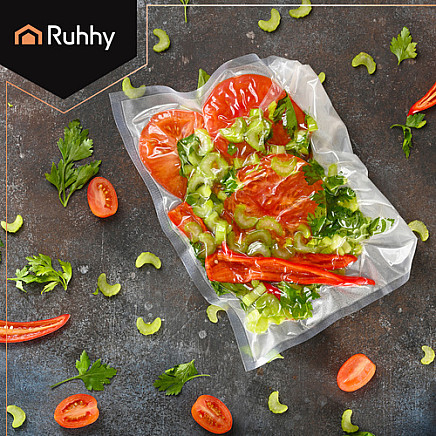 Gofrēta vakuuma plēve ruļļos Ruhhy 26077, 28x600 cm