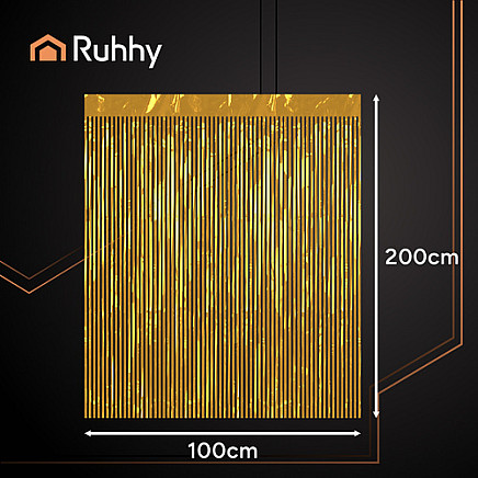 Decorative curtain 2x1m gold Ruhhy 26173