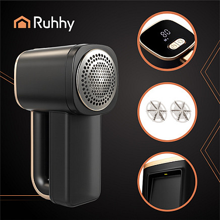 Ruhhy 26642 Cordless Clothes Shaver Black