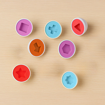 Attīstošais olu šķirotājs 12 gab., Montesori formu puzle 26653