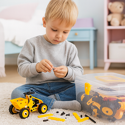 Konstruktors bērniem ISO TRADE Transportlīdzekļi, 100 detaļas