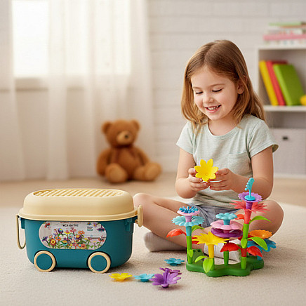 Ziedu dārza konstruktors ISO TRADE, 139 elementi 26331