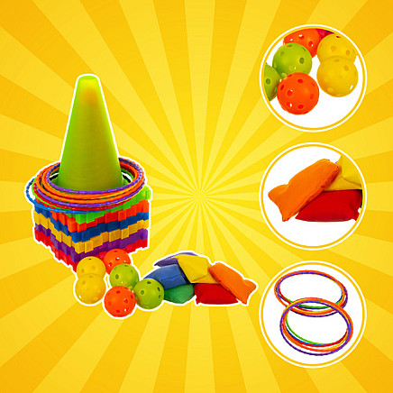 Veiklības spēle bērniem 3in1 Kruzzel 26514, gredzenu mešana