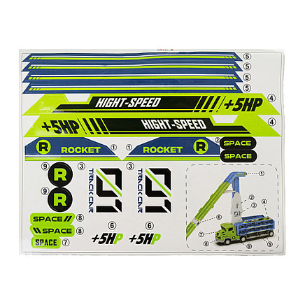 Truck - slide with 6 cars 26527