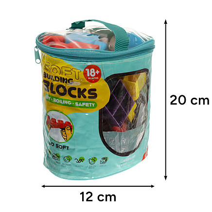 Mīkstie sensorie klucīši bērniem, 30 gab. komplekts 26576