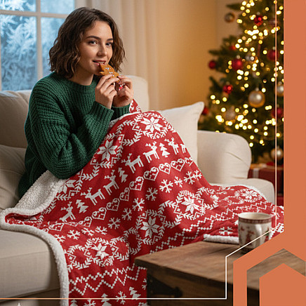 Christmas blanket 1.3x1.7cm Ruhhy 26610