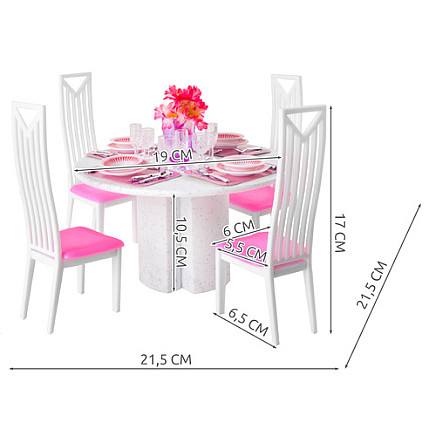 Lellēm mēbeļu komplekts ēdamistaba 43 el. 26698