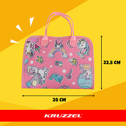 Montesori attīstošā sensorā grāmatiņa Kruzzel 26880, rozā