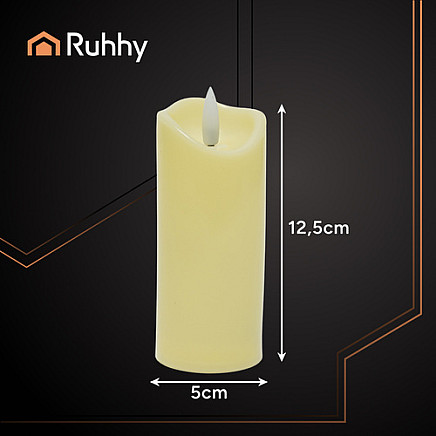 LED candle/insert 12.5x5cm 4pcs Ruhhy 26485