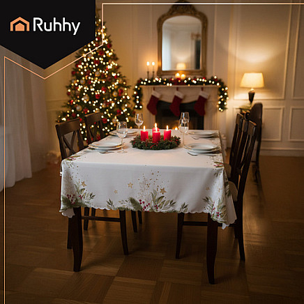 Christmas tablecloth 220x140cm Ruhhy 26378