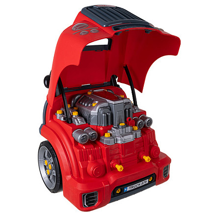 Iso Trade Būvniecības komplekts ar sarkano dzinēju 3 gadiem+