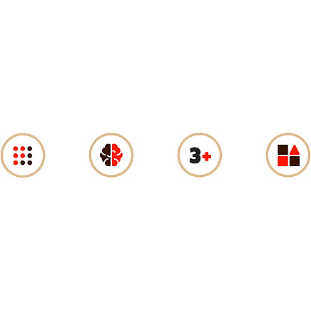 Koka šķirotājs Kruzzel 26509, Montesori attīstošā rotaļlieta 3in1