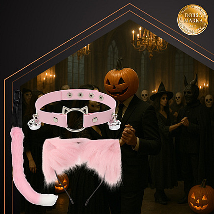 RUHHY sieviešu kaķa kostīms rozā 3-in-1