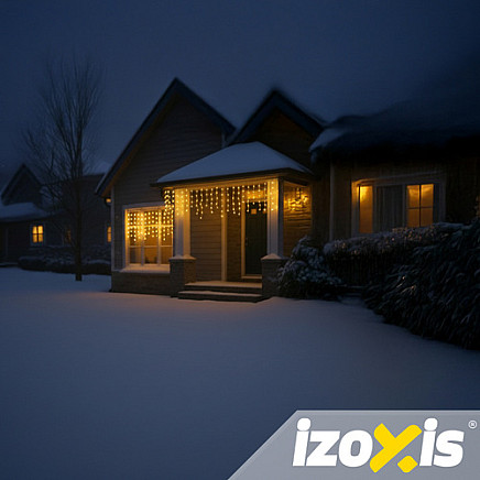 Outdoor lights 100LED 4m Izoxis 26858