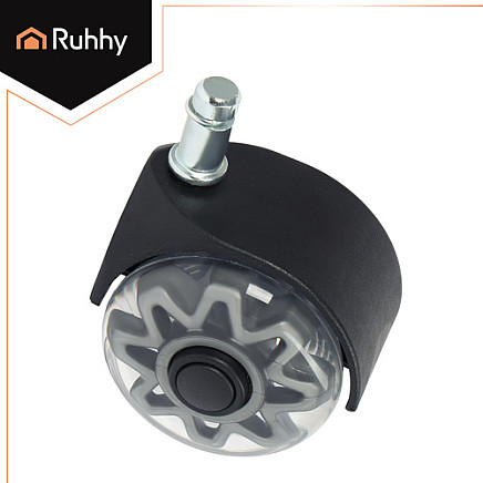 Gray swivel chair wheels, 5 pcs. Ruhhy 25280