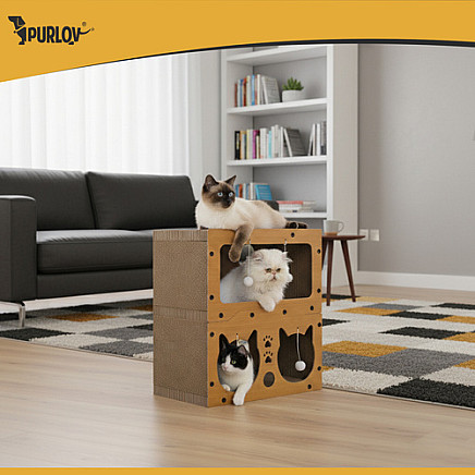 Cat scratching post - two-story house Purlov 27017