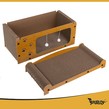 Cat scratching post - two-story house Purlov 27016