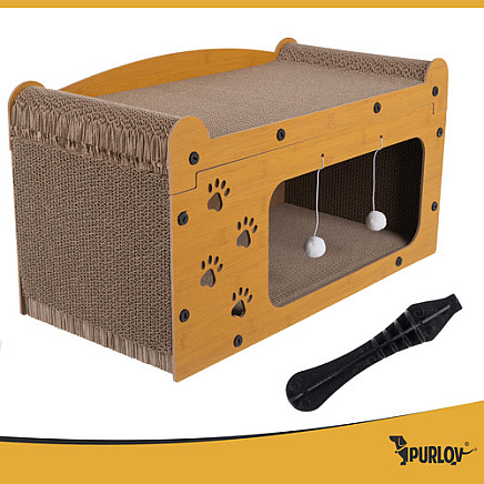 Cat scratching post - two-story house Purlov 27016