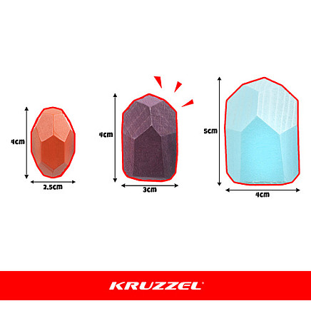 Koka balansēšanas akmeņi Kruzzel 26323, 16 gab. attīstoša rotaļlieta bērniem