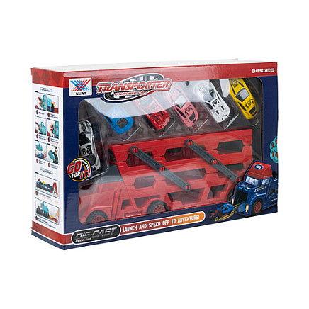 Iso Trade kravas automašīnu piekabes komplekts ar 6 automašīnām